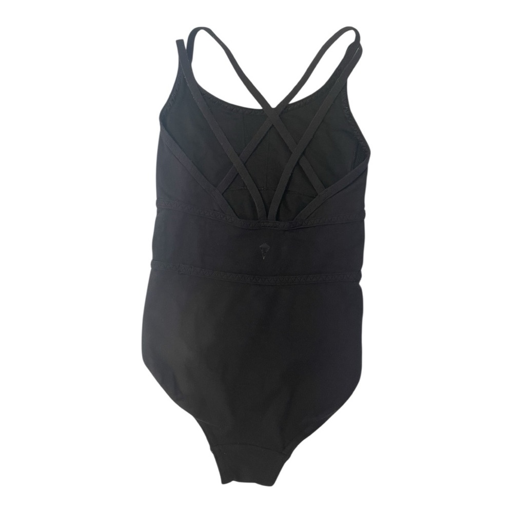 Ivivva by Lululemon Black Ballet/Gymnastics Core Bodysuit Sz. 7 US Kids